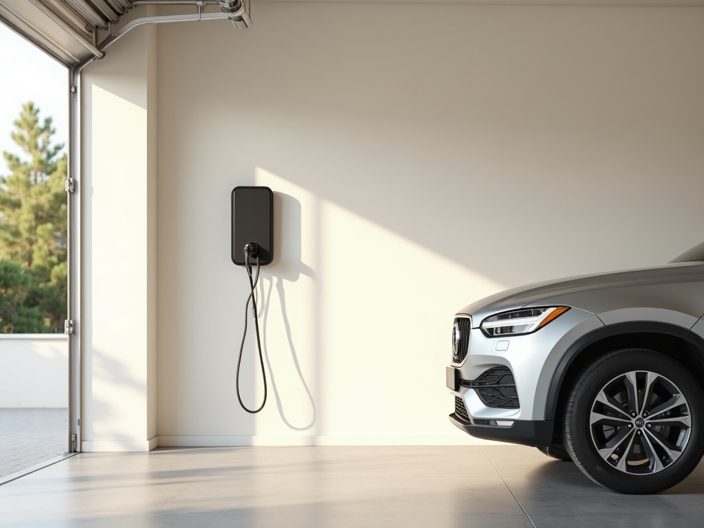 EV charger installation inside a Garden Lakes Avondale AZ garage, representing quality electrician in Avondale AZ work by a certified professional