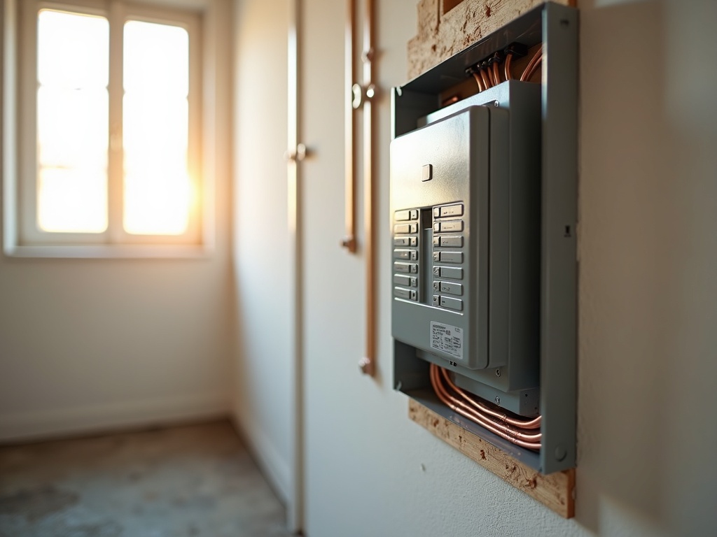 A whole-home surge protection installation shown inside a clean residential electrical panel in a high-end Arizona property