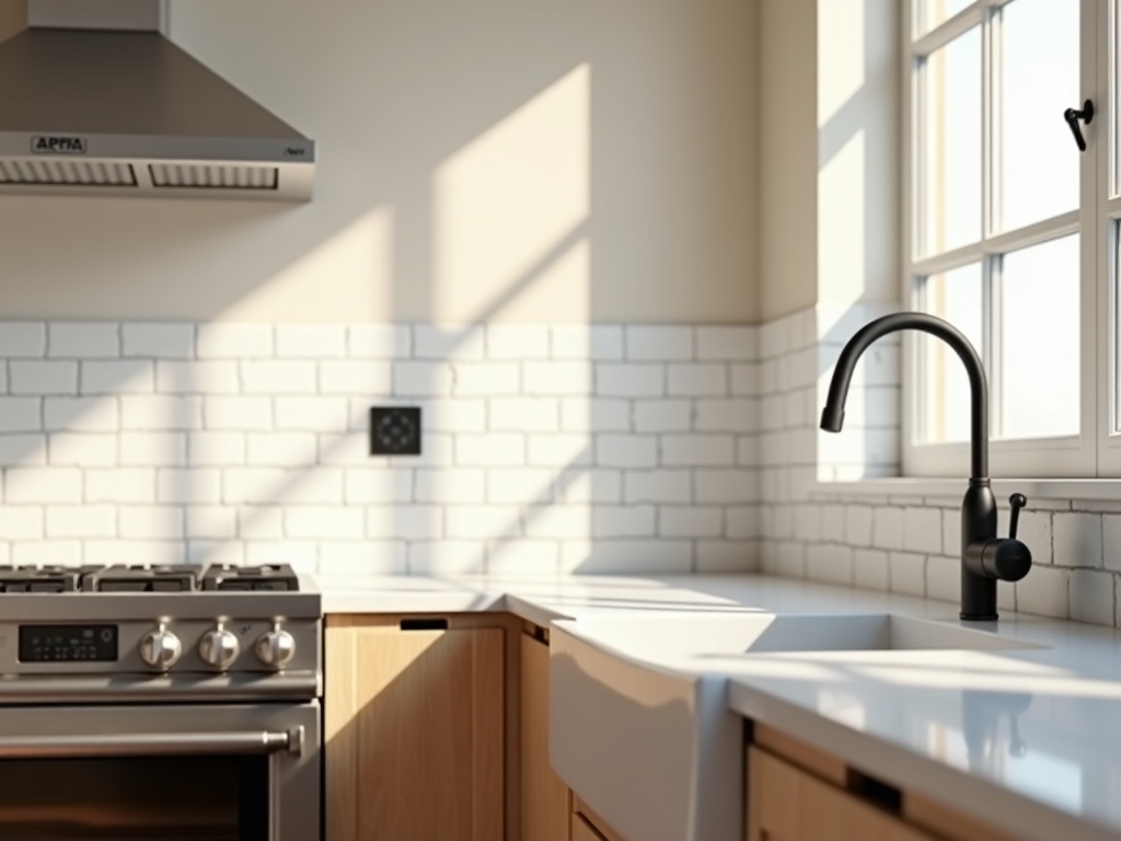 A freshly completed new circuit installation for a 240-volt electric range outlet in a high-end Scottsdale kitchen remodel.