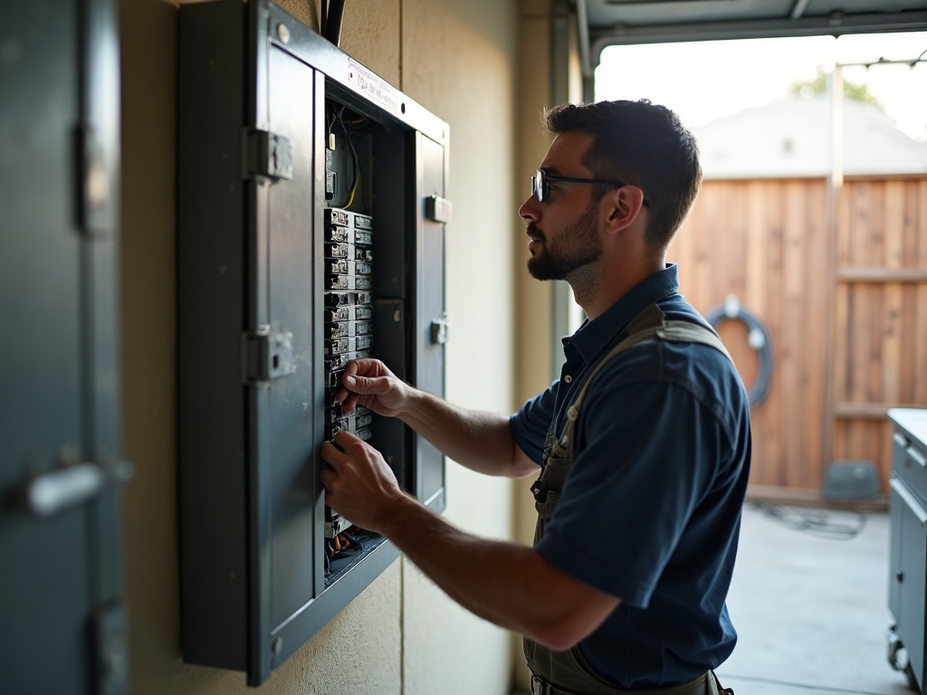 Room Additions & Renovations Electrical Electrician upgrading a residential panel as part of room additions and renovations home electrical services for a Scottsdale homeowner adding square footage.