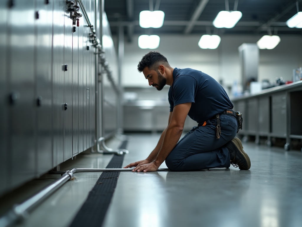 Circuit Additions & Load Balancing A commercial electrician installing dedicated circuit additions and performing load balancing in a professional restaurant kitchen in the greater Scottsdale and Maricopa County area