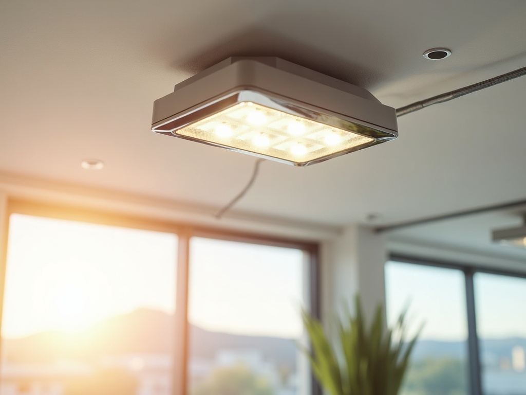 Emergency & Exit Lighting Installation A newly installed LED battery-backup unit as part of a professional emergency & exit lighting installation in a Scottsdale commercial space.