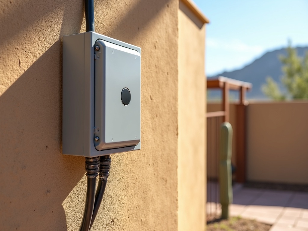 Access Control and Gate Operator Wiring: What the Electrical Install Actually Involves Licensed electrician installing access control electrical wiring from a panel to a gate column on a Scottsdale residential property