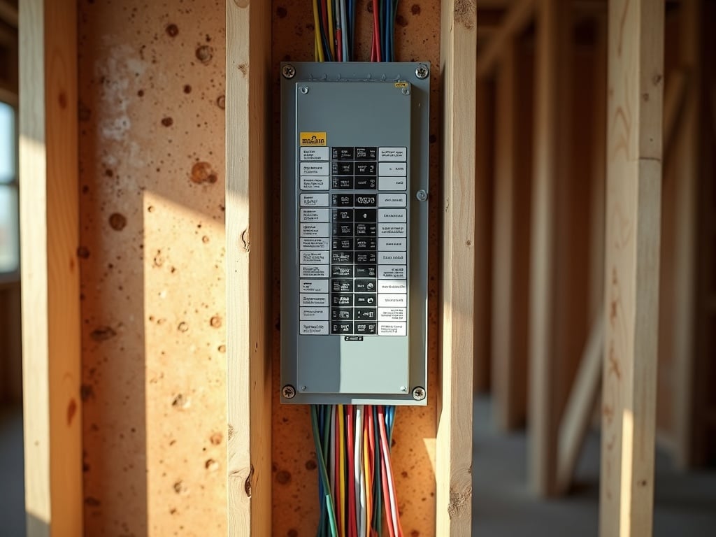 Pre-Construction Electrical Planning: Why the Decisions You Make Before Framing Are the Most Important A licensed electrician reviewing construction blueprints inside a wood-framed home during pre construction electrical planning in Scottsdale AZ