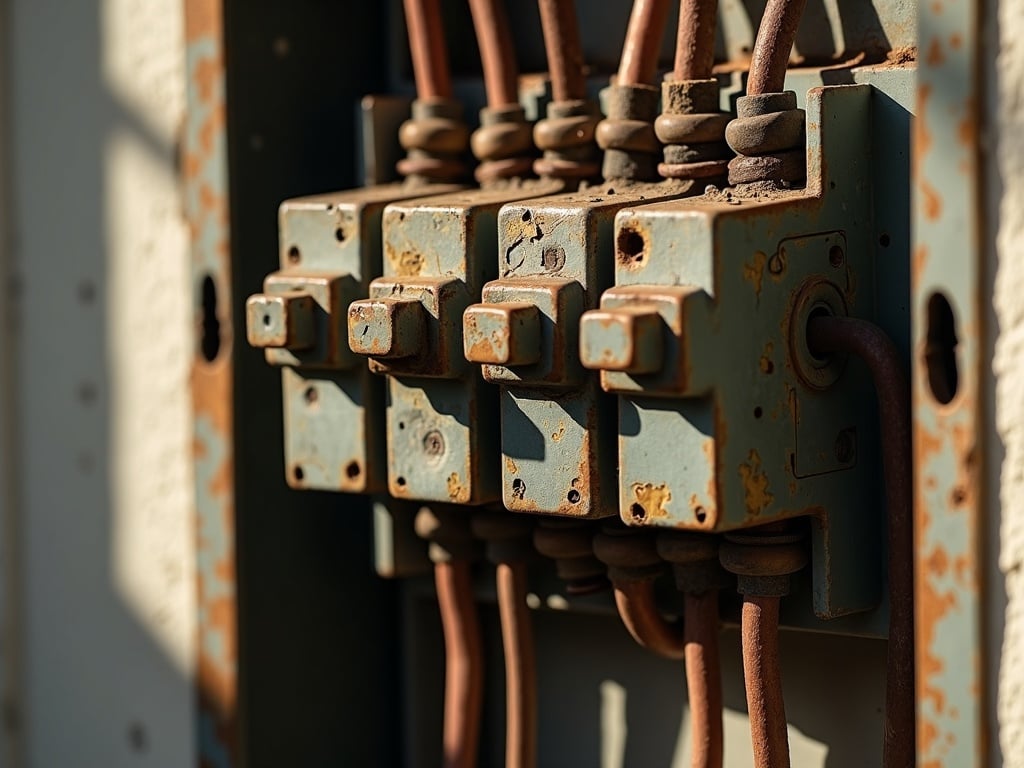 Is Your Breaker Panel Actually Up to Code — or Just Passing a Visual Glance? A licensed electrician using a thermal imaging camera to inspect a residential breaker panel, checking whether the panel is up to code in a is my breaker panel up to code inspection