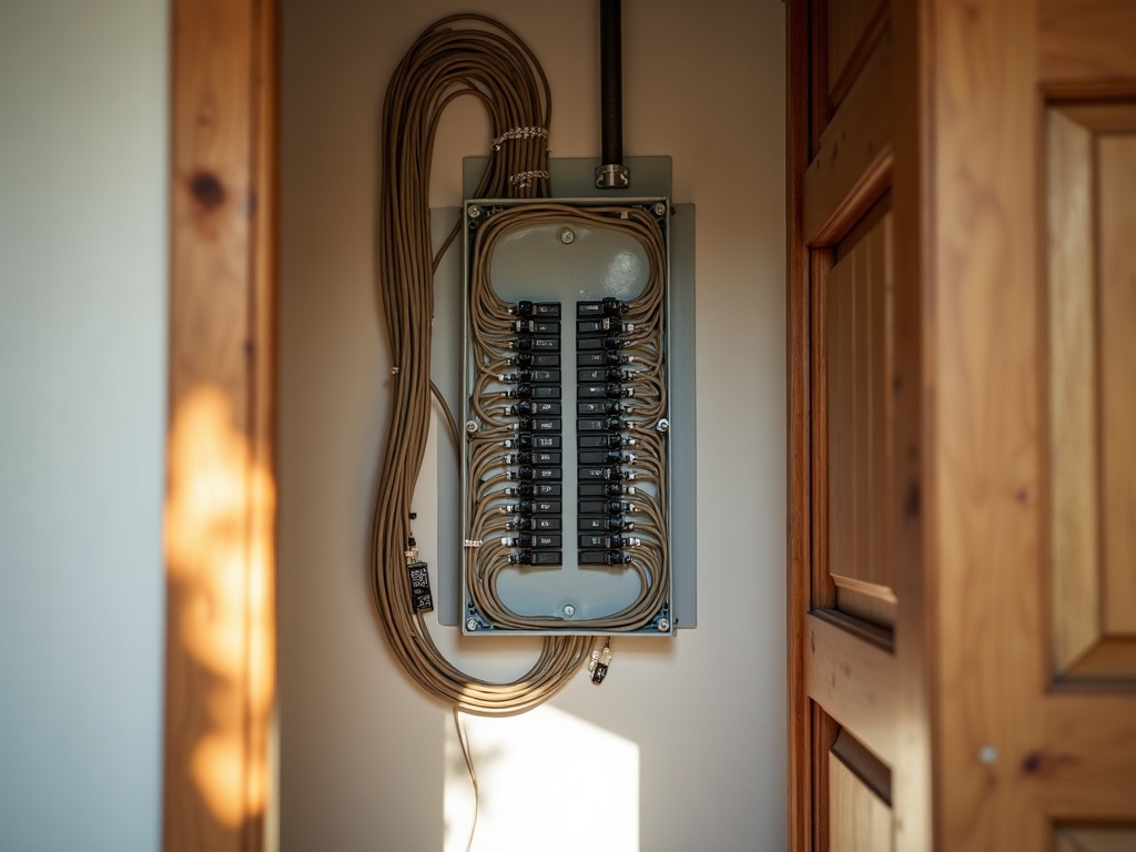 Adding a Casita? Here's What the Electrical Hookup Actually Involves A licensed electrician installing a sub-panel inside a newly framed casita as part of a complete casita electrical hookup in Scottsdale, AZ.