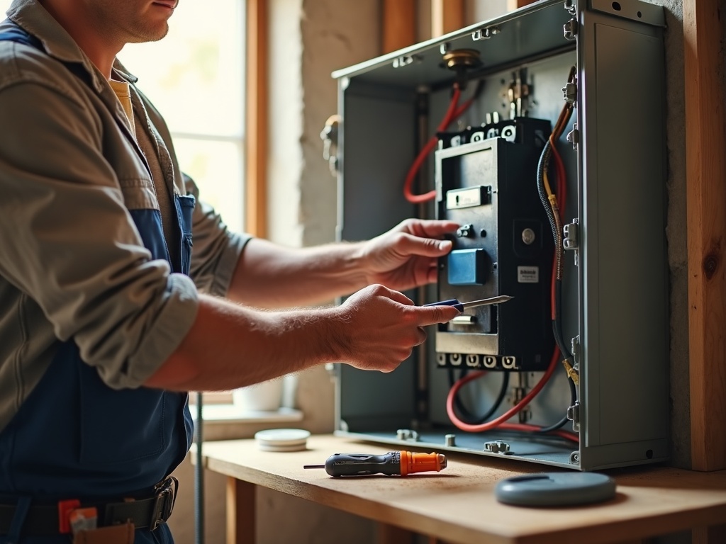 AFCI Protection: Why It's Required and What It's Actually Guarding Against A licensed electrician performing an afci whole home upgrade by installing AFCI breakers inside a residential panel in a Scottsdale home