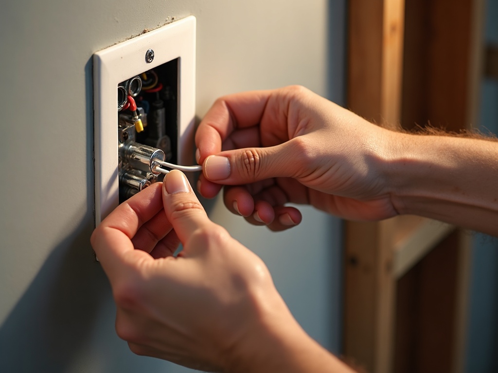 Aluminum Wiring in Arizona Homes: Why Insurance Companies Are Worried A licensed electrician inspecting aluminum wiring inside a residential panel — the aluminum wiring insurance problem made visible in a aluminum wiring insurance problem assessment