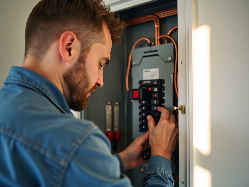 Dedicated Circuits for Big Appliances: What Needs Its Own Breaker and Why A licensed electrician performing a refrigerator dedicated circuit installation by installing a new breaker in a residential panel in a bright utility room