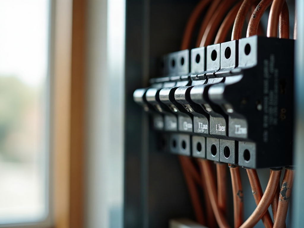 A licensed electrician inspecting a residential electrical panel for what is a double tapped breaker during a panel safety check in a Scottsdale home