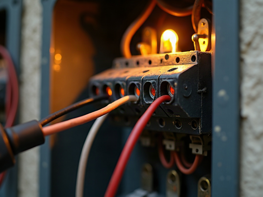 A licensed electrician inspecting a residential breaker panel for signs of what is a double tapped breaker during a panel safety check in a Scottsdale home.