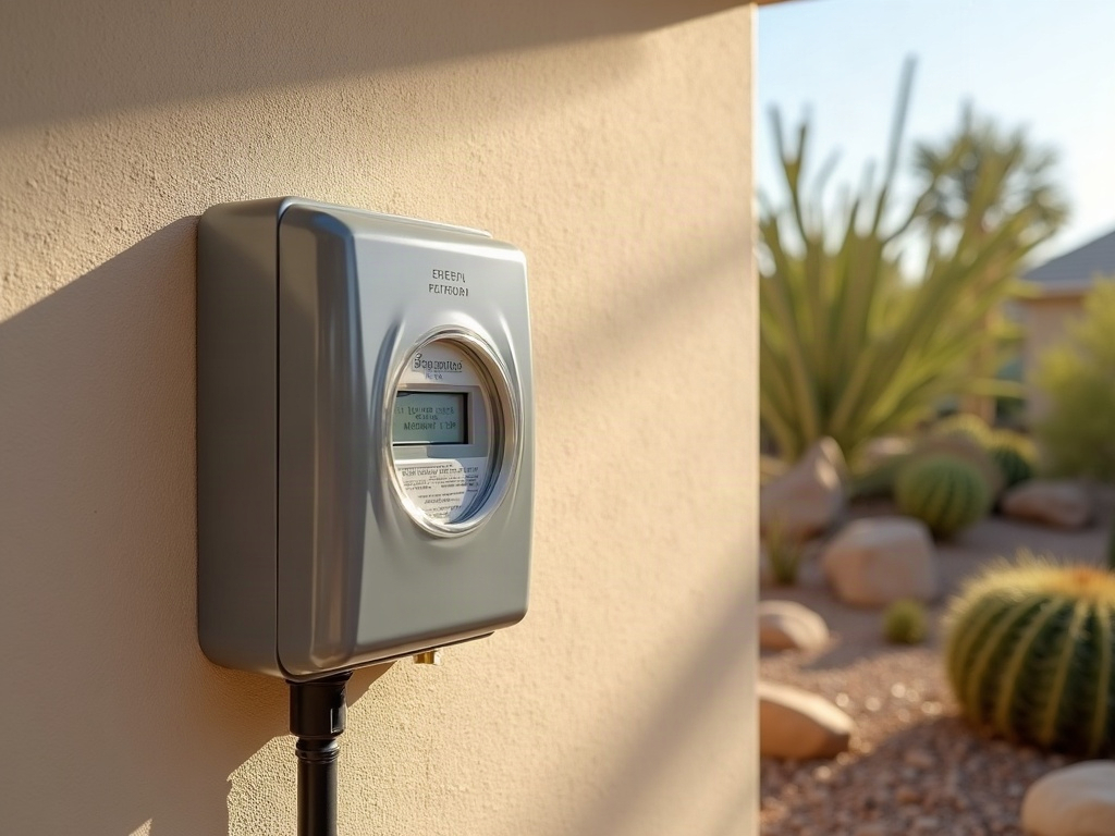 Span and Siemens Smart Panels: What the Upgrade Actually Gets You A licensed electrician completing a Siemens smart panel upgrade inside a bright, modern Scottsdale home garage with tools and permits on the work surface