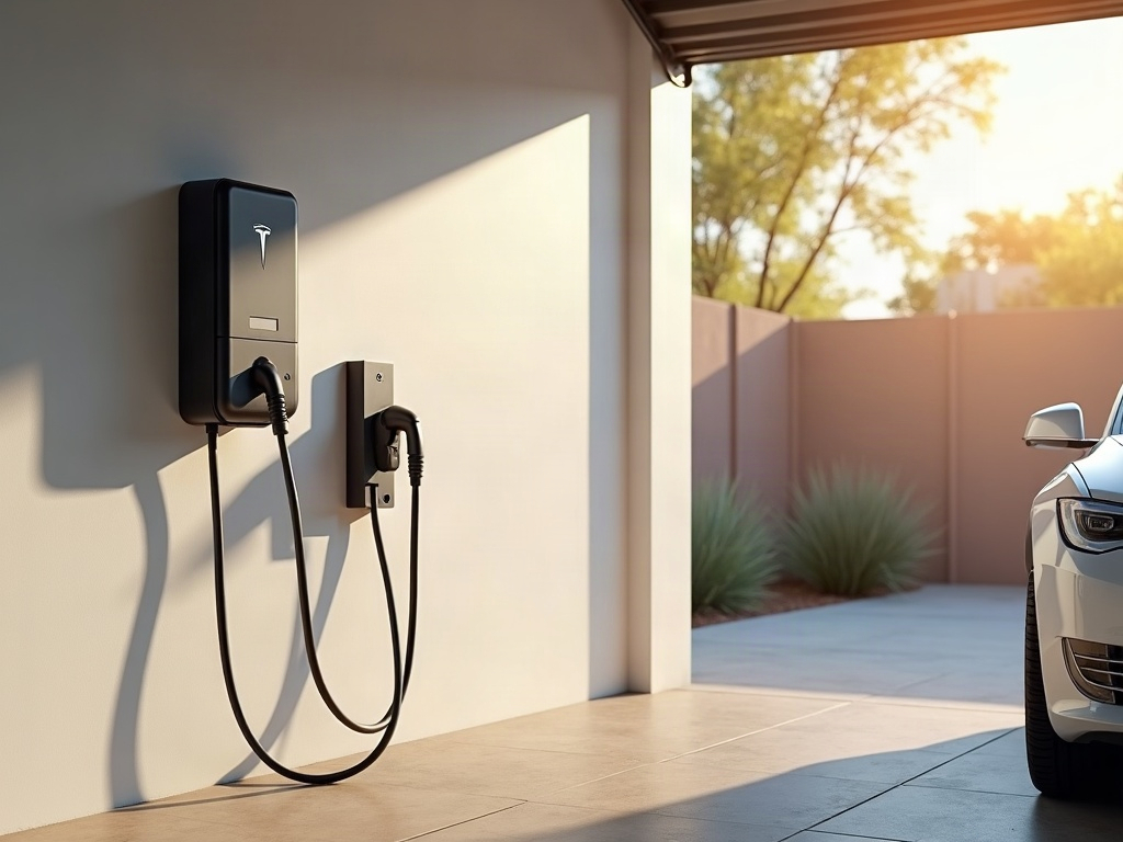 Can Your Garage Panel Actually Handle an EV Charger? Here's How to Find Out can my garage panel handle an EV charger — A licensed electrician using a thermal imaging camera to assess whether a residential garage panel can handle an EV charger installation